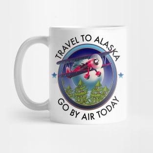 Travel to Alaska travel logo Mug